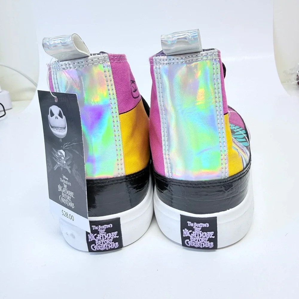 Ground Up Nightmare Before Christmas Sally Jack Skellington High Top Sneakers 9 - Picture 6 of 11